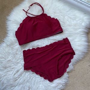 Maroon bikini set